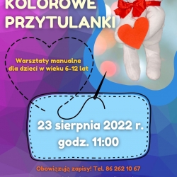 Kolorowe przytulanki