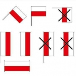 jak poprawnie wywiesić flagę