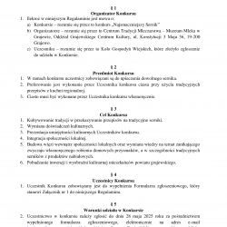 Regulamin konkursu dla KGW - Najsmaczniejszy sernik1