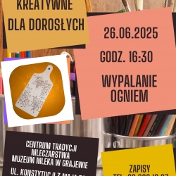 26.06.2025 - warsztaty dla dorosłych Wypalanie ogniem